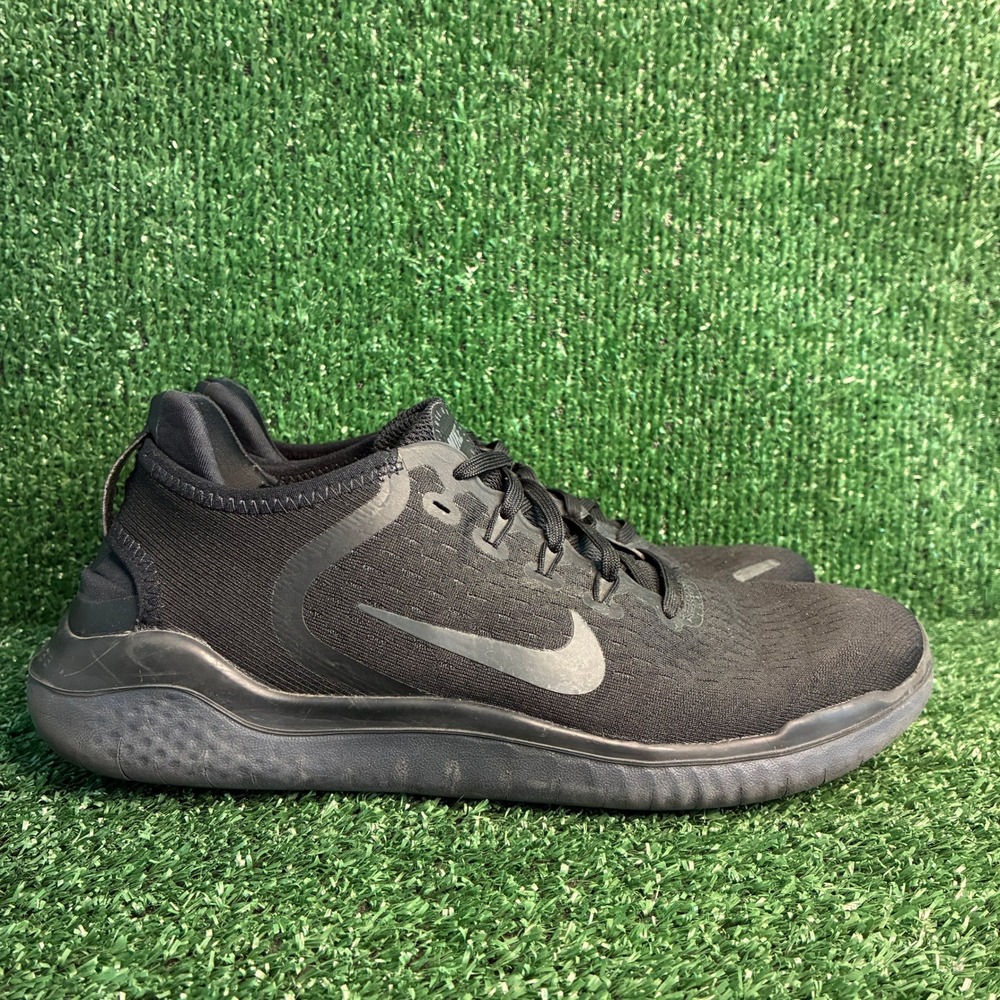 Nike Free RN 2018 Lightweight Breathable Athletic Running Sneakers Black Mens 9